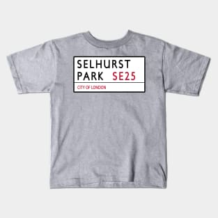 Selhurst Park Road Sign Kids T-Shirt